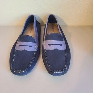 G.H. Bass & Co. Men's Navy and Lavender Driving Loafers